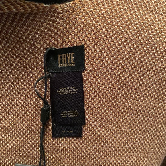 Frye women's patchwork striped poncho wrap - Picture 6 of 7